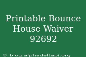 Essential Printable Bounce House Waiver Templates